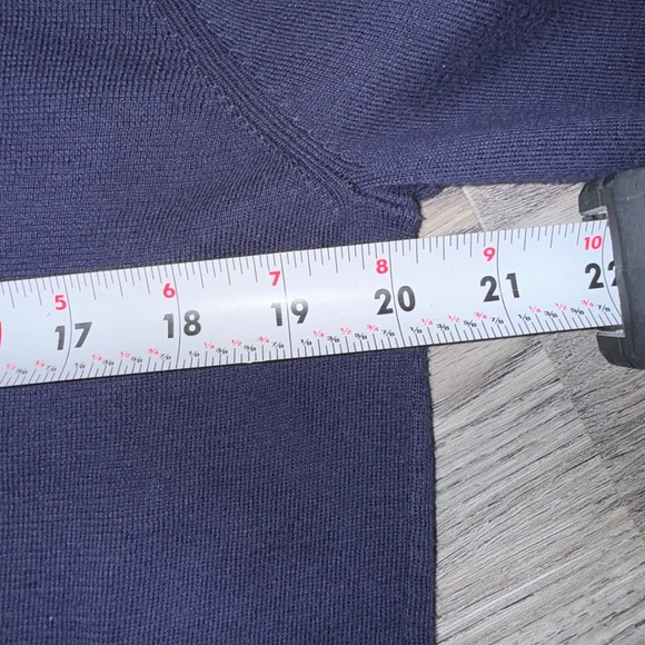 Polo Ralph Lauren Mens XL Navy 100% Pima Cotton Long Sleeve Polo Sweater Preppy - Picture 5 of 7